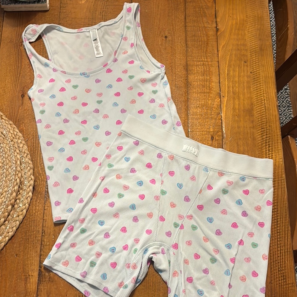SKIMS Candy Hearts Pajama Set